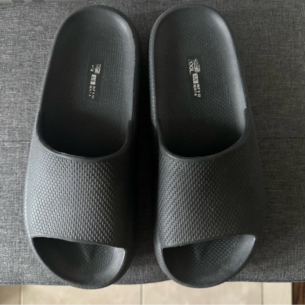 Black Slide Sandals